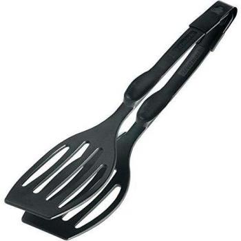 Espátula Doble y Pinzas de Cocinar Westmark Duetto Flonal, Plástico Negro, Resistente al Calor hasta 210 ºC, 28.9 cm