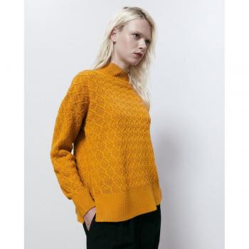 Sfera Jersey Perkins Botones - Jersey de punto, cuello perkins, botones decorativos en el hombro, ajuste regular, tejido suave y cómodo, disponible en varios colores