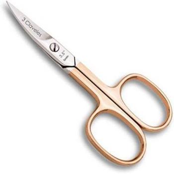 3 Claveles Tijera Uñas Curva Oro Rosa 24K 3,5 D 3C 20 gr