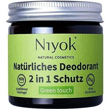 Crema Desodorante Antitranspirante 2 en 1 Tocco Verde Niyok, 40 ml