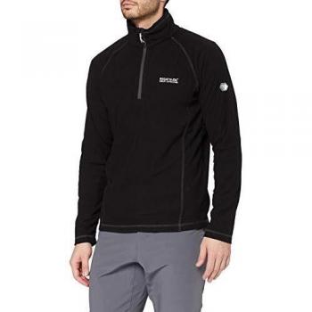 Regatta Men Montes Half-Zip Micro Fleece - Black, Small