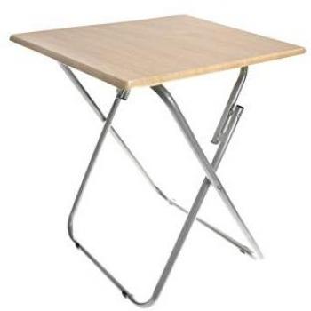 Mesa Plegable Cuadrada Multiusos 60x60x71 cm - Muy Resistente para Cocina y Jardín