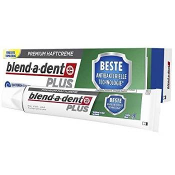 Crema Adhesiva Premium Blend-a-Dent Plus con Tecnología Antibacteriana (40g)