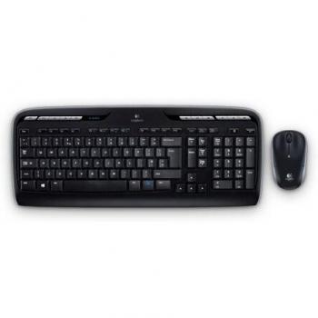 Logitech MK330 Combo Teclado y Ratón Inalámbrico parta Windows, Disposición QWERTY US Internacional, Negro