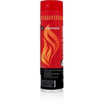Smartwares FEX-15351 Spray extintor de Fuego. para Incendios Iniciales con Rango ABF - 600ml - FS600.