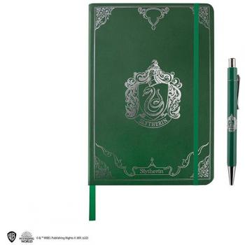 Set premium notebook y bolígrafo slytherin