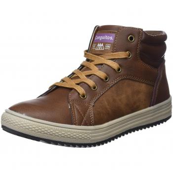 Conguitos Bota con Cremallera, Botas Slouch para Niños, Marrón