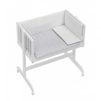INTERBABY Minicuna Colecho con Textil Star Gris