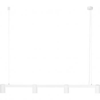 Lámpara colgante moderna Arcchio Brinja blanca de aluminio para salón y comedor, 4 luces GU10