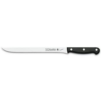 3 Claveles - Cuchillo jamonero uniblock, tamaño 30 cm