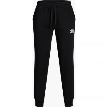Pantalón Chándal Jack & Jones 12178421 - Pantalones de Algodón con Bajos de Canalé, Color Negro, Talla XL