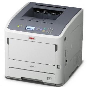 OKI B721dn 1200 x 1200DPI A4 Gris, Color blanco - Impresora láser