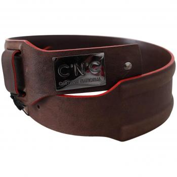 Costume National Dark Brown Genuine Leather Belt - 70 cm / 28 Inches
