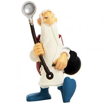 Figura Plastoy Asterix & Obelix Druida Panoramix con Marmita PVC 9 cm