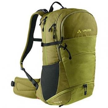 Mochila Vaude Wizard 30+4 Verde Unisex, Capacidad Expandible de 30L a 34L