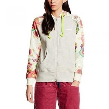 Desigual - Sudadera para mujer Shirt-l Zip Hoody T Beige beige