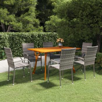 7-Piece Grey Garden Dining Set