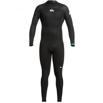 Traje de neopreno Quiksilver Prologue 4/3mm manga larga negro con cremallera trasera para hombre - XS