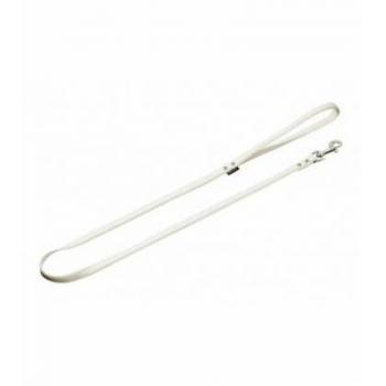 Flamingo Art Leather Plus Synthetic Leather Leash White - 110x1.1 cm