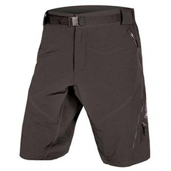 Endura Hummvee Lite Pantalones Cortos de Ciclismo para Hombre con Badana, Color Negro, Talla XXL