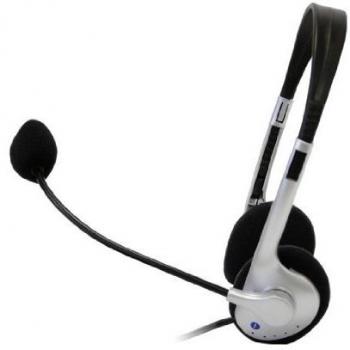 Phoenix - Auriculares Estéreo Binaurales con Micrófono, Conexión Jack 3.5mm, Rango de Frecuencia 20-20000 Hz