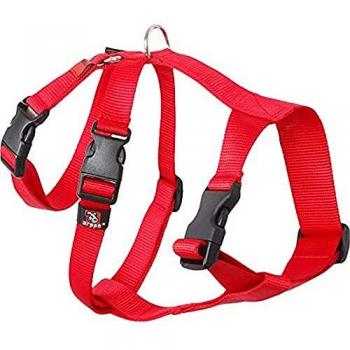 Arnés TRIPLE ARPPE para galgos y podencos color rojo, arnés de nylon triple rojo especial para galgos y podencos, Arppe 196222530001 Arnés Nylon Basic Triple Galgos y Podencos