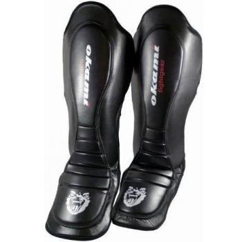 OKAMI Fightgear Schienbeinschoner Kick und Thaiboxen Elite Shinpad - Espinilleras de artes marciales