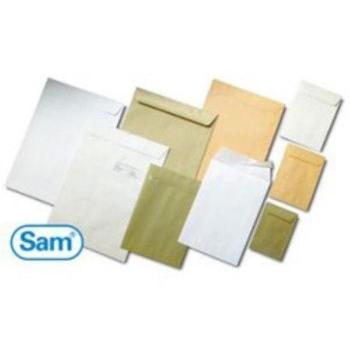 Sam Bolsa A-10 para Documentos Autoadhesivo con Tira de Silicona 145x355 90 gramos Blanco 250 bolsas
