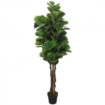 Árbol Ficus Lyrata Artificial de 96 Hojas, 80 cm, Color Verde
