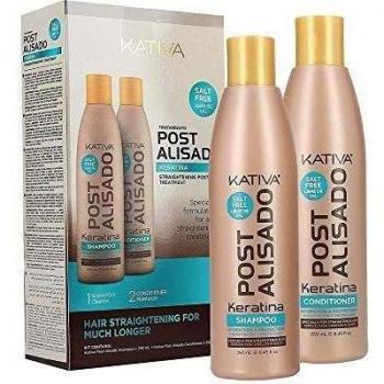 Kativa Post Straightened Salt Free Shampoo & Conditioner Kit, 2 x 250ml Bottles