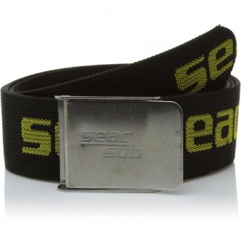 Seac WEIGHT BELT INOX BLACK/YELLOW - Plomos / Cinturón de buceo, color negro, amarillo