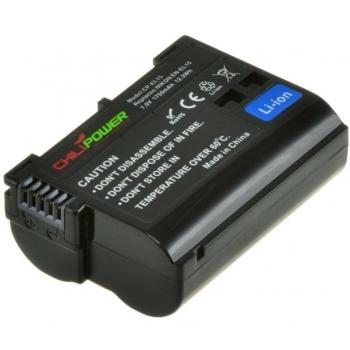 ChiliPower EN-EL15 - Batería Original para Nikon 1 V1, DSLR D600, D610, D800, D800E, D7000, D7100, D7200