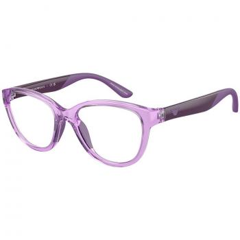 Emporio Armani EK3002F Kids Asian Fit 6143 Kids' Eyeglasses Purple Size 47 - Blue Light Block Available