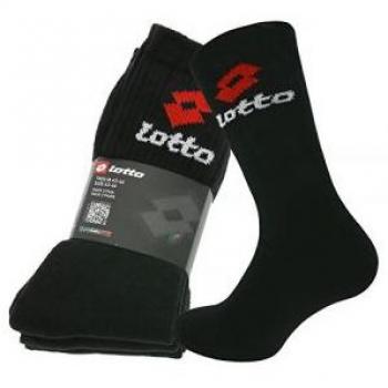 Lotto Calcetines De Tenis Pack 3 Negro - 43-46