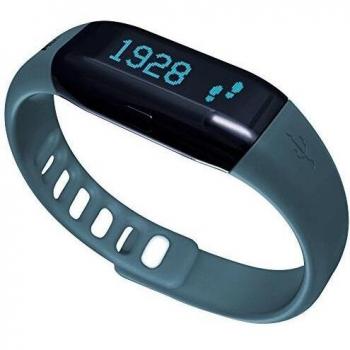 ADE Actividad tracker AM con fitvigo App, unisex, ADE Aktivitätstracker AM 1602 FITvigo, petrol inkl. 1 zusätzliches Armband in schwarz, medium