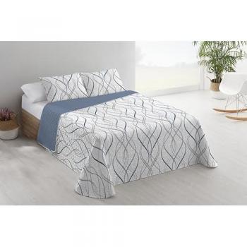 Colcha Bouti Estampada Sortelha con Fundas de Cojines - Disponible para Cama de 90cm, 105cm, 135cm y 150cm - Ideal Primavera/Verano - Microfibra Extrasuave
