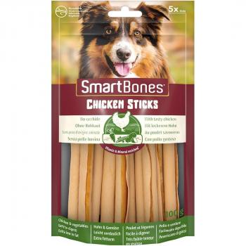 Snack para perros SmartBones sticks de pollo, deliciosas barritas sin piel ni hueso