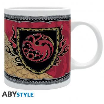 Taza Juego de Tronos House of the Dragon Targaryen Cerámica 320 ml Cresta de Dragón