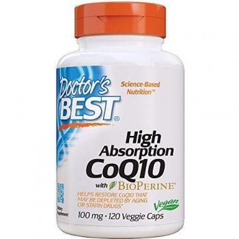 High Absorption CoQ10 with BioPerine 100mg - 120 Vegetarian Capsules