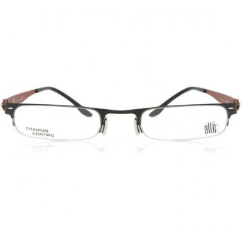 Alte AE5600 126 Gafas Recetadas para Hombre Negras con Armazón Negro y Lentes de Prescripción 45