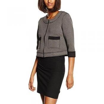 VERO MODA VMSCUB 3/4 ZIP BLAZER-Chaqueta de traje Mujer    gris