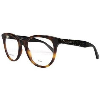 Jimmy Choo - Montura de gafas - para hombre Marrón Havana - Glitzer Gold 54