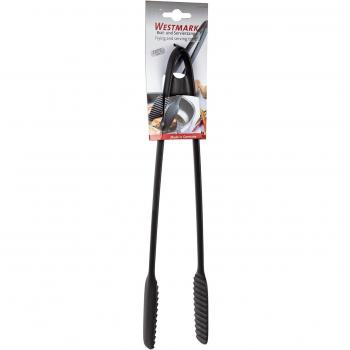 Pinza de cocina y servicio Westmark, 33.2 cm, plástico negro, diseño GENTLE