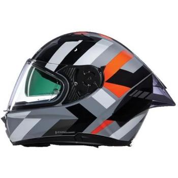 Casco Integral Nolan N60-6 Sport Dinámico Gris-Naranja-Negro XL