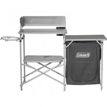 Mesa de cocina plegable Coleman Cooking Stand gris, mueble cocina grande Campingaz