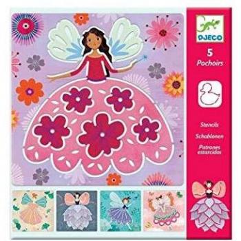 Djeco- Plantillas Hadas (min. 2 u.) Formas y Colores (DJ08821)