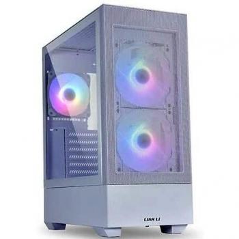 Lian-Li Lancool 205 Mesh ATX Mid-Tower Case with Tempered Glass Side Panel, USB-C Port - White