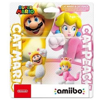 amiibo Mario Felino y Peach Felina