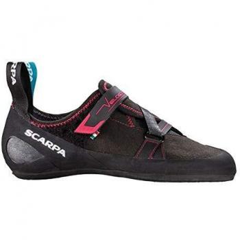 Scarpa Velocity WMN, Zapatillas de Escalada Mujer, Black-Raspberry FFXW, 38.5 EU