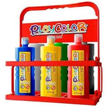 Playcolor Liqüid 1000ml basket - 6 colores surtidos - Tempera - 19611